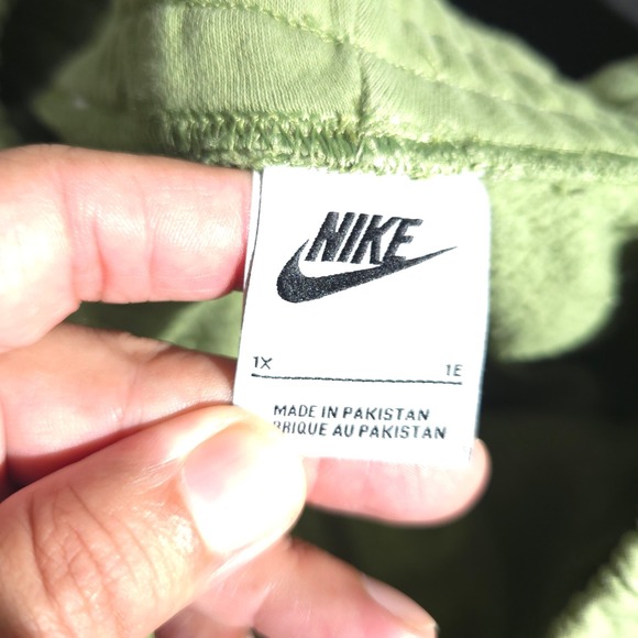 Nike Jogger Sweatpants Womens 1X Green Everyday Modern Fleece Training Athletic - Picture 9 of 12